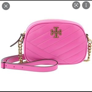 Tory Burch Kira Cevron Camera Bag Leather Shoulder